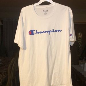 A large champion t-shirt